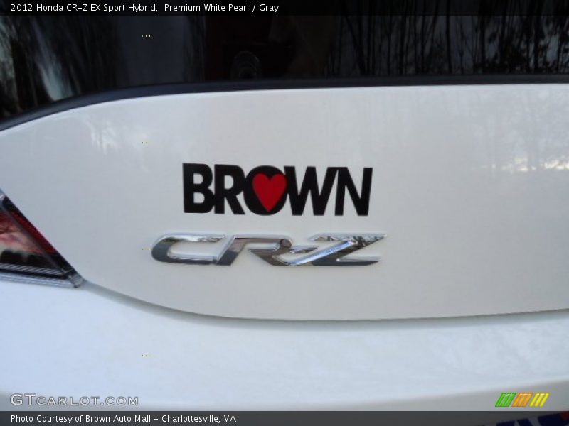 Premium White Pearl / Gray 2012 Honda CR-Z EX Sport Hybrid