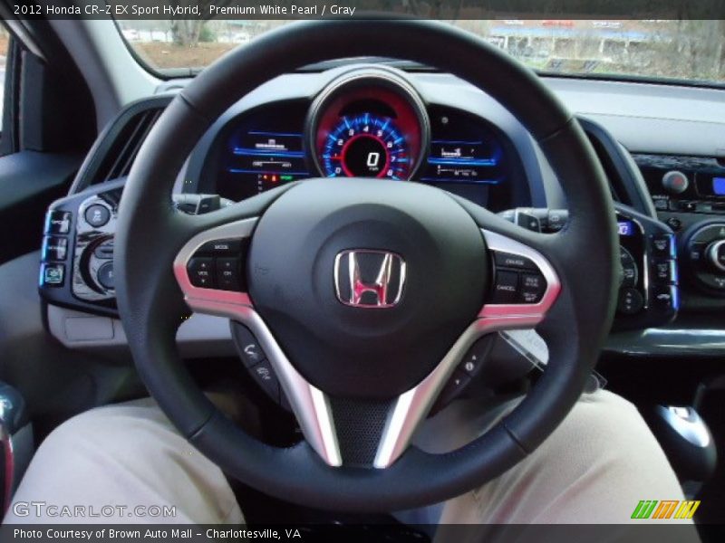 Premium White Pearl / Gray 2012 Honda CR-Z EX Sport Hybrid