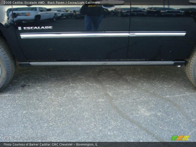 Black Raven / Cocoa/Light Cashmere 2008 Cadillac Escalade AWD