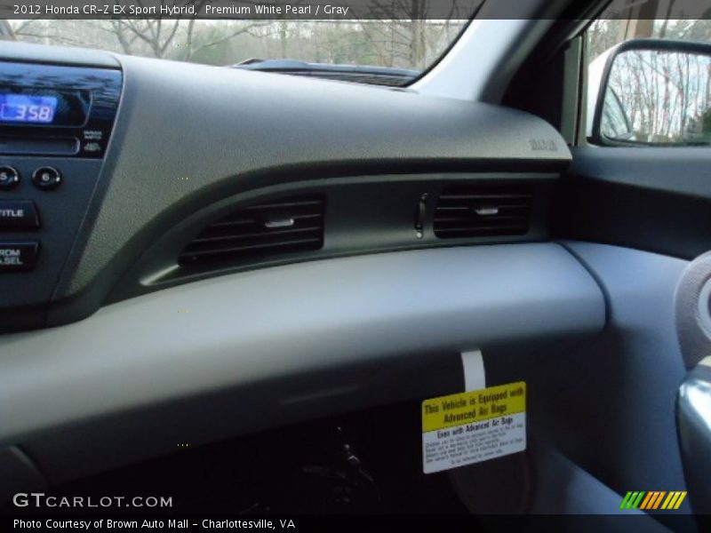 Premium White Pearl / Gray 2012 Honda CR-Z EX Sport Hybrid