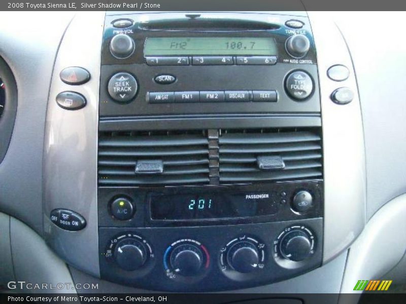 Silver Shadow Pearl / Stone 2008 Toyota Sienna LE
