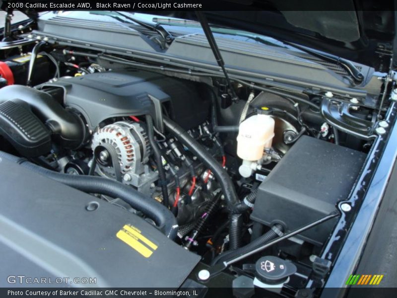 Black Raven / Cocoa/Light Cashmere 2008 Cadillac Escalade AWD