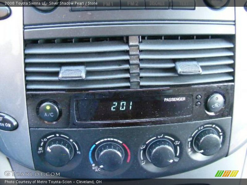 Silver Shadow Pearl / Stone 2008 Toyota Sienna LE