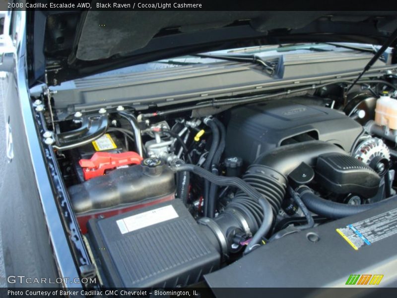 Black Raven / Cocoa/Light Cashmere 2008 Cadillac Escalade AWD