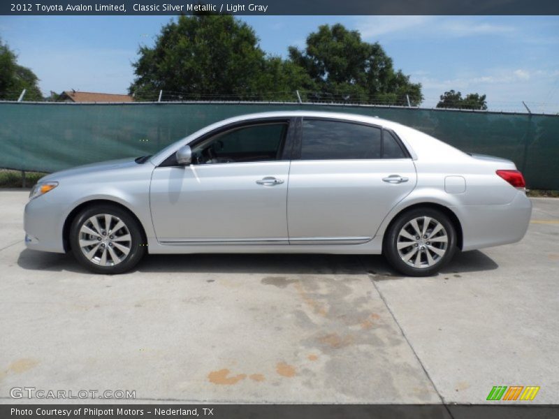 Classic Silver Metallic / Light Gray 2012 Toyota Avalon Limited