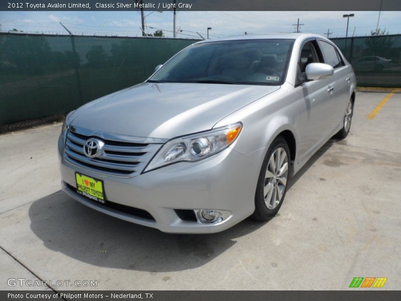 Classic Silver Metallic / Light Gray 2012 Toyota Avalon Limited