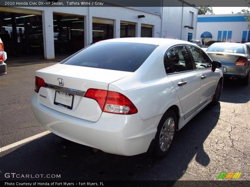 Taffeta White / Gray 2010 Honda Civic DX-VP Sedan