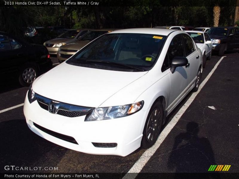 Taffeta White / Gray 2010 Honda Civic DX-VP Sedan