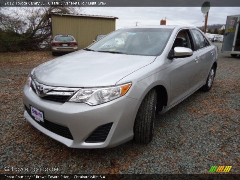 Classic Silver Metallic / Light Gray 2012 Toyota Camry LE
