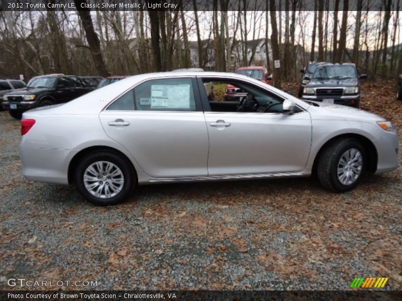 Classic Silver Metallic / Light Gray 2012 Toyota Camry LE