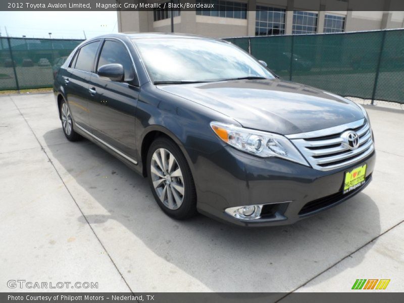 Magnetic Gray Metallic / Black/Bordeaux 2012 Toyota Avalon Limited