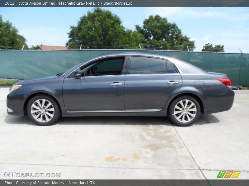 Magnetic Gray Metallic / Black/Bordeaux 2012 Toyota Avalon Limited