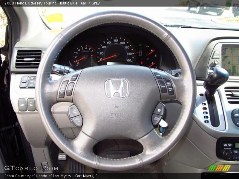 Baltic Blue Pearl / Gray 2008 Honda Odyssey Touring