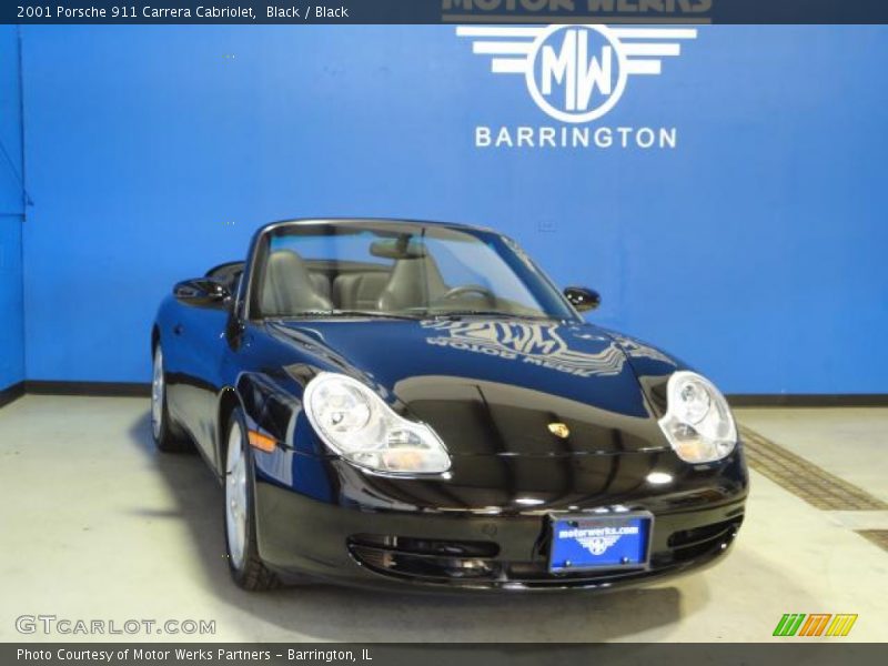 Black / Black 2001 Porsche 911 Carrera Cabriolet