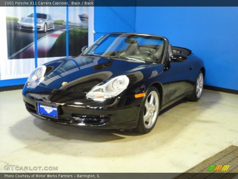 Black / Black 2001 Porsche 911 Carrera Cabriolet