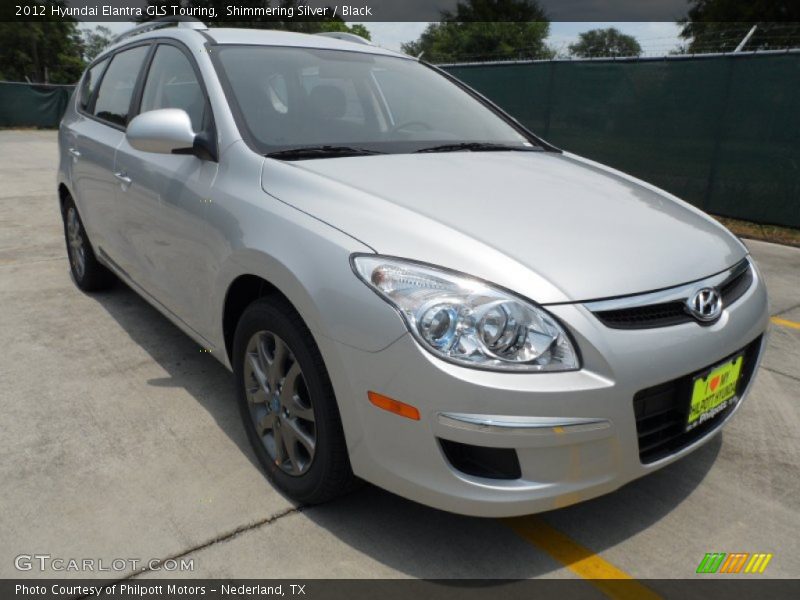 Shimmering Silver / Black 2012 Hyundai Elantra GLS Touring