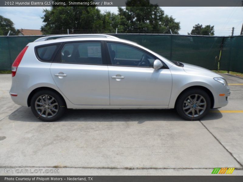Shimmering Silver / Black 2012 Hyundai Elantra GLS Touring