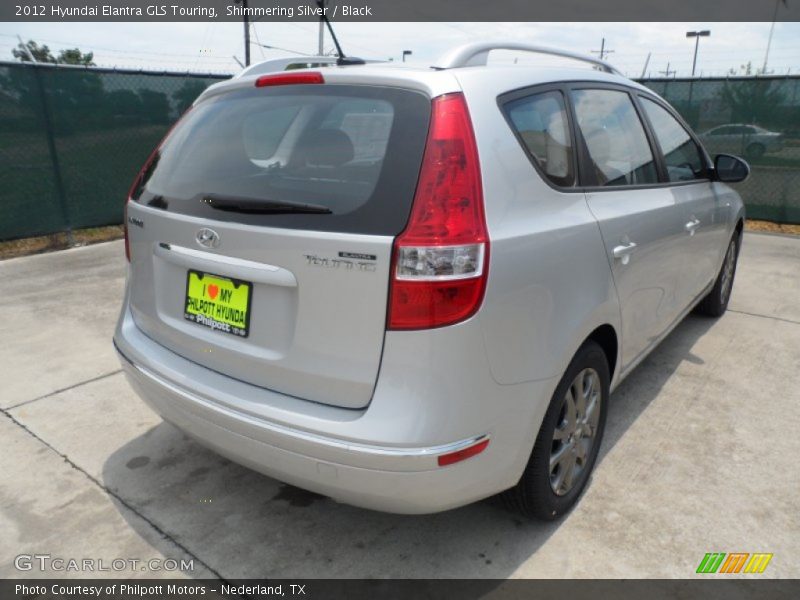 Shimmering Silver / Black 2012 Hyundai Elantra GLS Touring