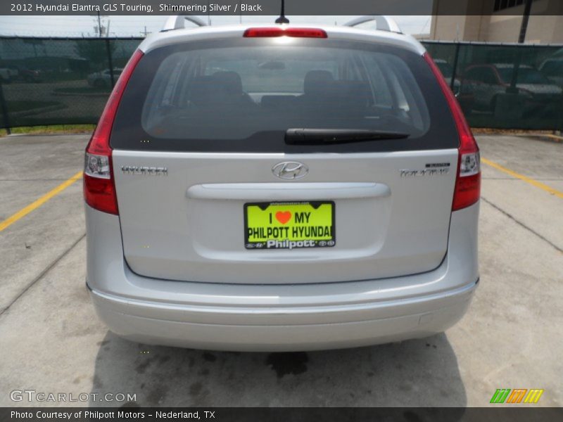 Shimmering Silver / Black 2012 Hyundai Elantra GLS Touring