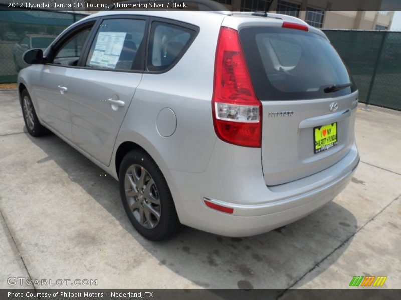 Shimmering Silver / Black 2012 Hyundai Elantra GLS Touring