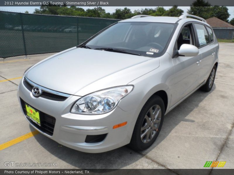 Shimmering Silver / Black 2012 Hyundai Elantra GLS Touring
