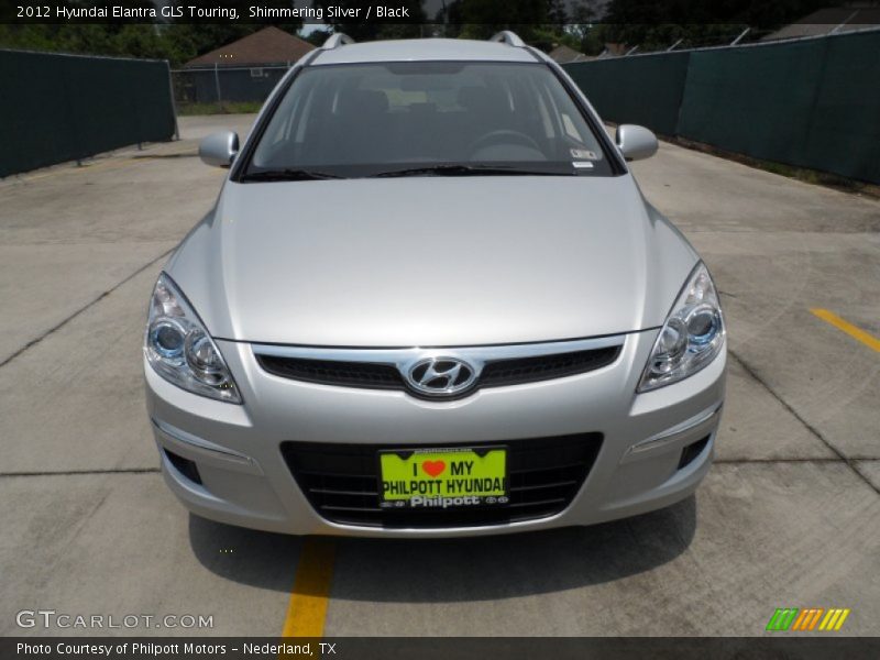 Shimmering Silver / Black 2012 Hyundai Elantra GLS Touring