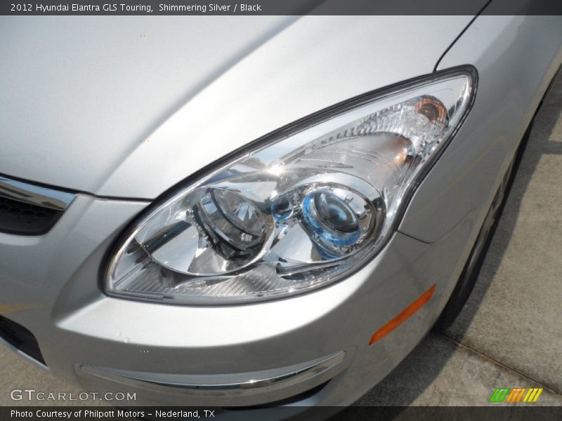 Shimmering Silver / Black 2012 Hyundai Elantra GLS Touring