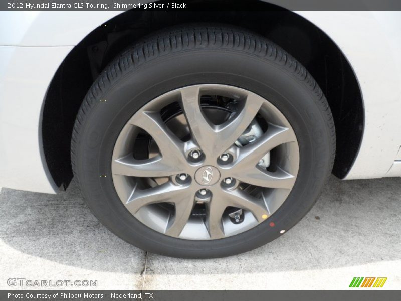Shimmering Silver / Black 2012 Hyundai Elantra GLS Touring