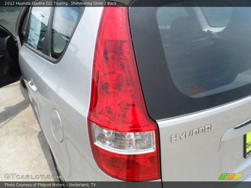 Shimmering Silver / Black 2012 Hyundai Elantra GLS Touring