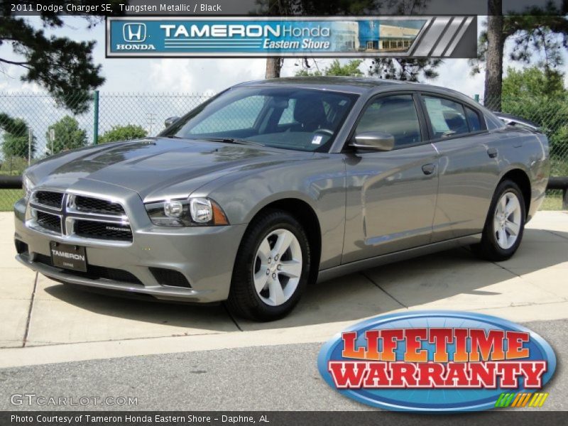 Tungsten Metallic / Black 2011 Dodge Charger SE