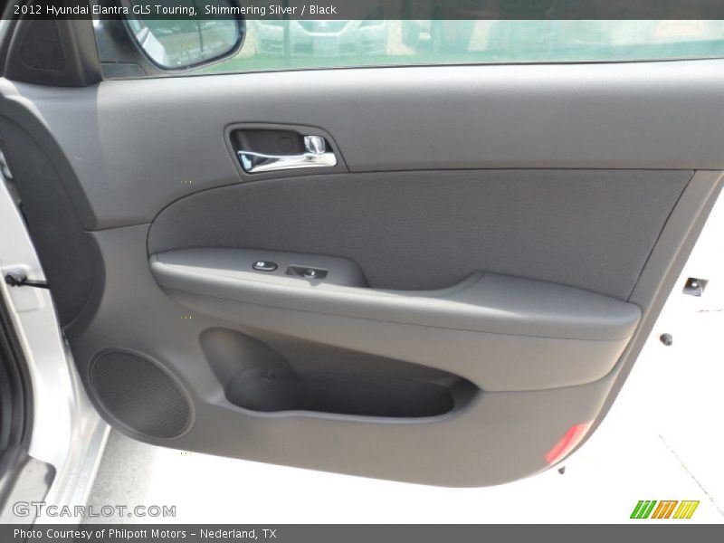 Shimmering Silver / Black 2012 Hyundai Elantra GLS Touring