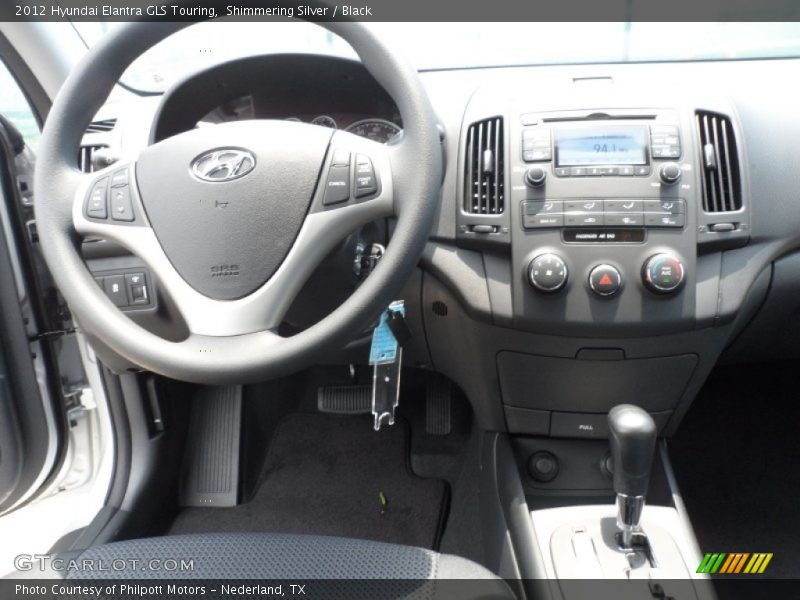 Shimmering Silver / Black 2012 Hyundai Elantra GLS Touring