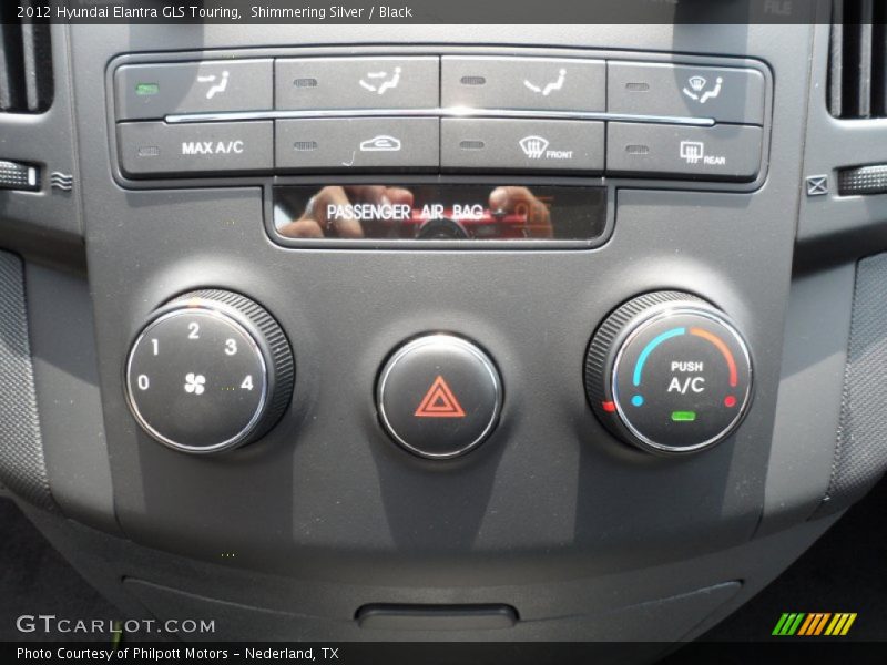 Shimmering Silver / Black 2012 Hyundai Elantra GLS Touring