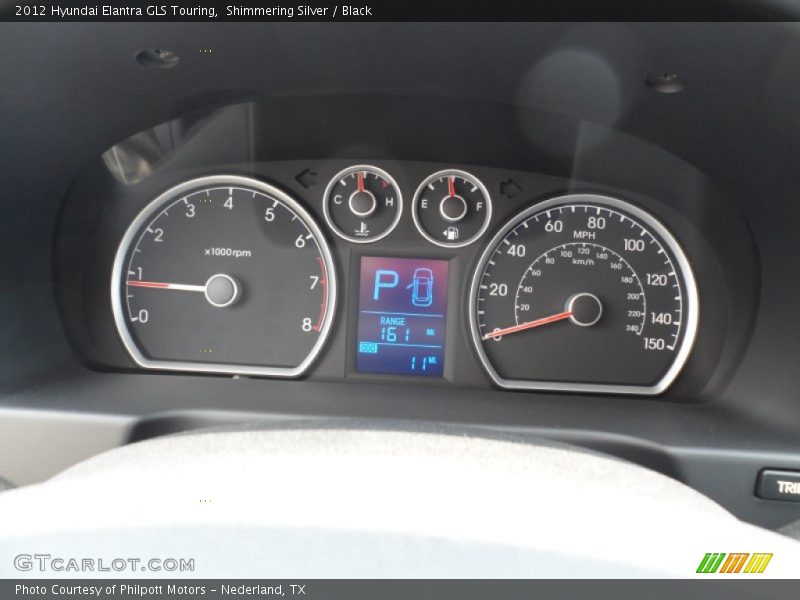 Shimmering Silver / Black 2012 Hyundai Elantra GLS Touring