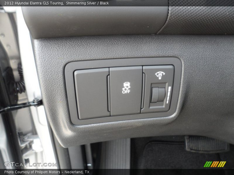 Shimmering Silver / Black 2012 Hyundai Elantra GLS Touring