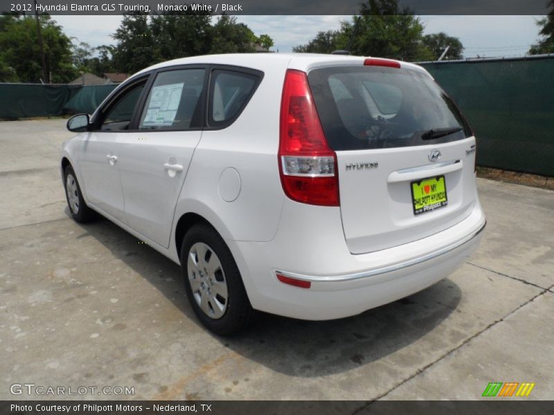 Monaco White / Black 2012 Hyundai Elantra GLS Touring
