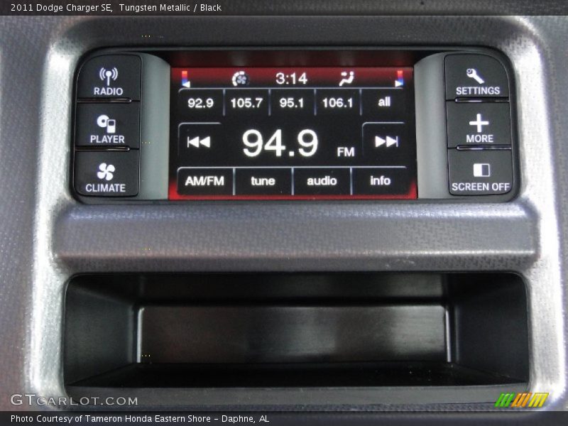 Tungsten Metallic / Black 2011 Dodge Charger SE