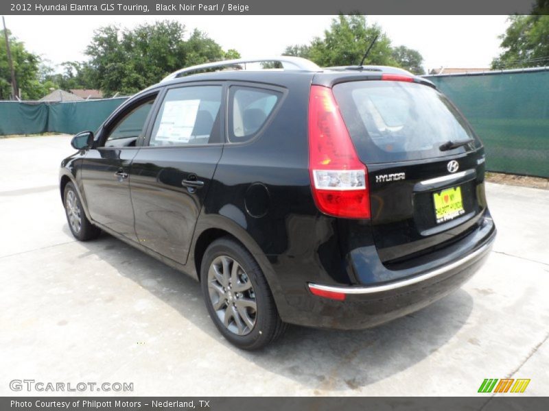 Black Noir Pearl / Beige 2012 Hyundai Elantra GLS Touring