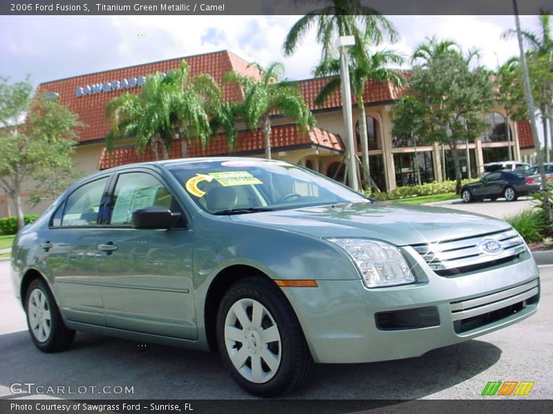 Titanium Green Metallic / Camel 2006 Ford Fusion S