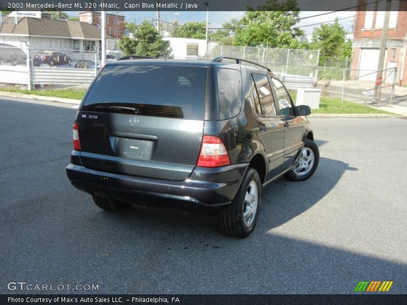 Capri Blue Metallic / Java 2002 Mercedes-Benz ML 320 4Matic