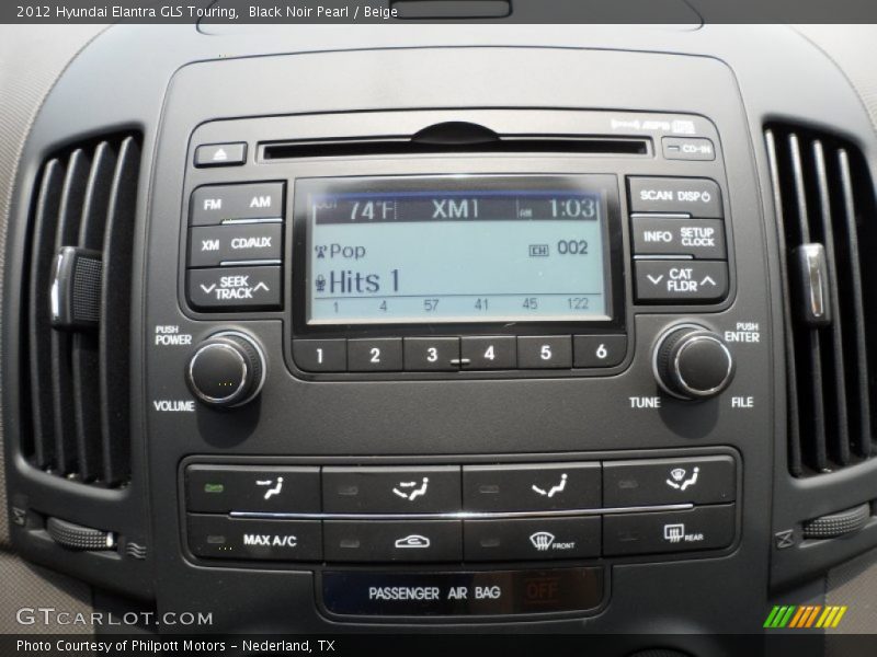 Audio System of 2012 Elantra GLS Touring