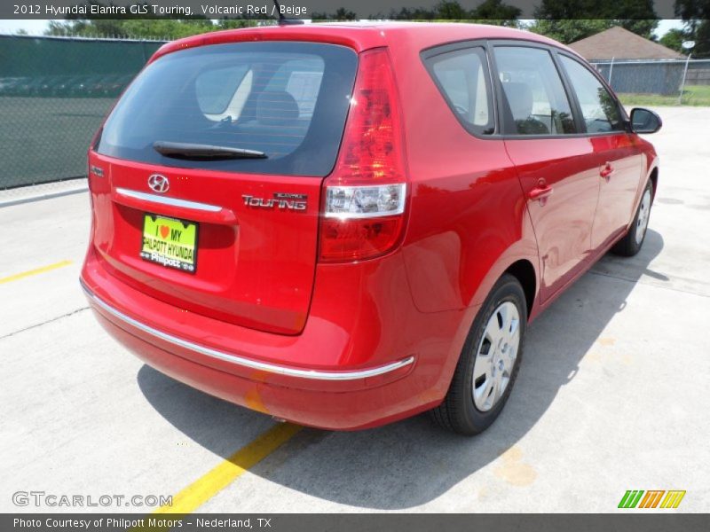 Volcanic Red / Beige 2012 Hyundai Elantra GLS Touring