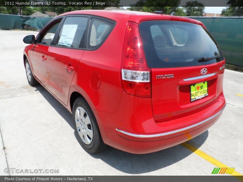 Volcanic Red / Beige 2012 Hyundai Elantra GLS Touring
