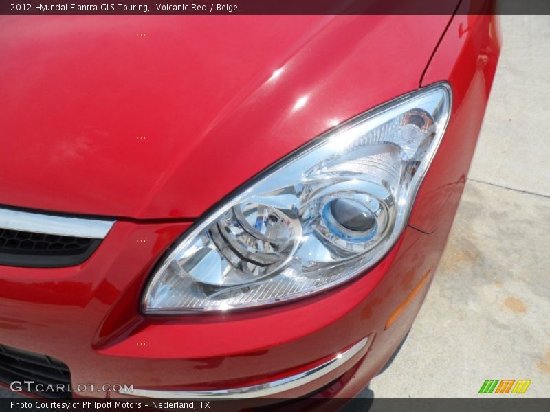 Volcanic Red / Beige 2012 Hyundai Elantra GLS Touring