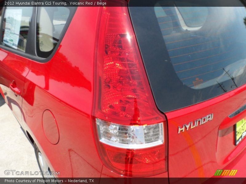 Volcanic Red / Beige 2012 Hyundai Elantra GLS Touring