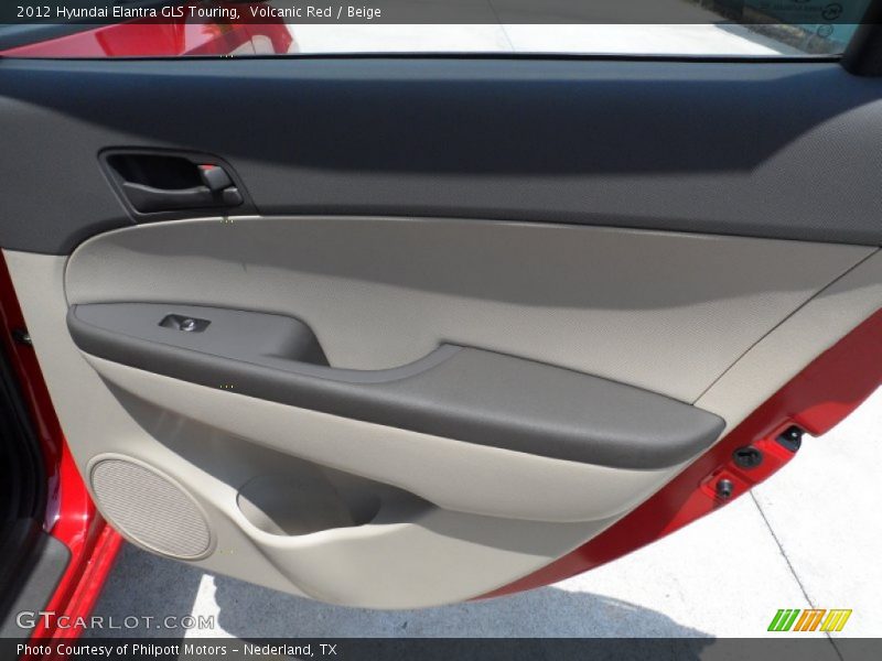 Volcanic Red / Beige 2012 Hyundai Elantra GLS Touring