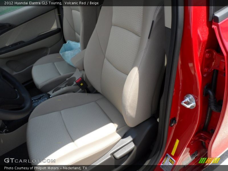 Volcanic Red / Beige 2012 Hyundai Elantra GLS Touring