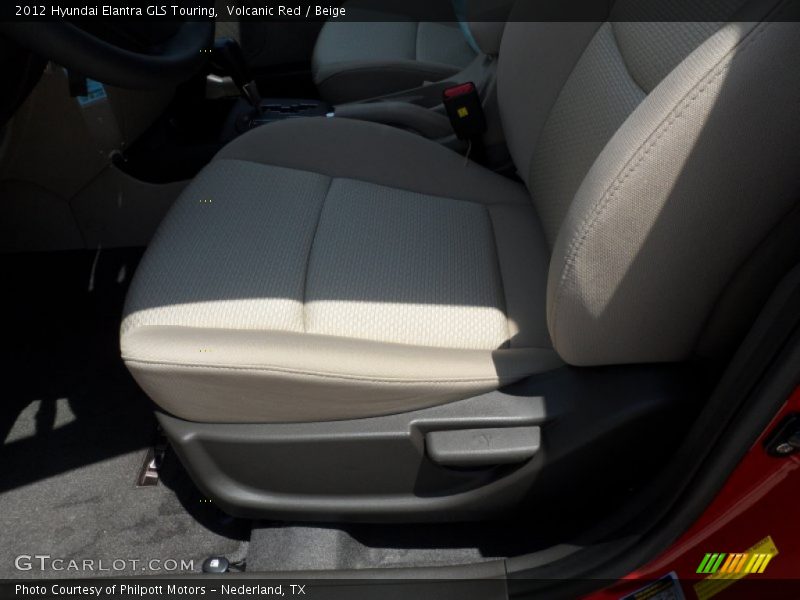 Volcanic Red / Beige 2012 Hyundai Elantra GLS Touring
