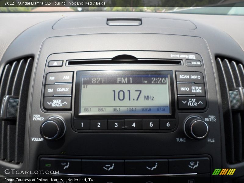 Audio System of 2012 Elantra GLS Touring