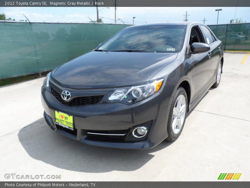Magnetic Gray Metallic / Black 2012 Toyota Camry SE